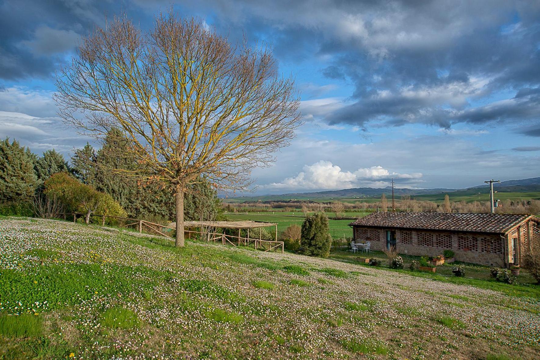 Agriturismo Le Sorbelle D'Orcia Con Piscina Пиенца Экстерьер фото