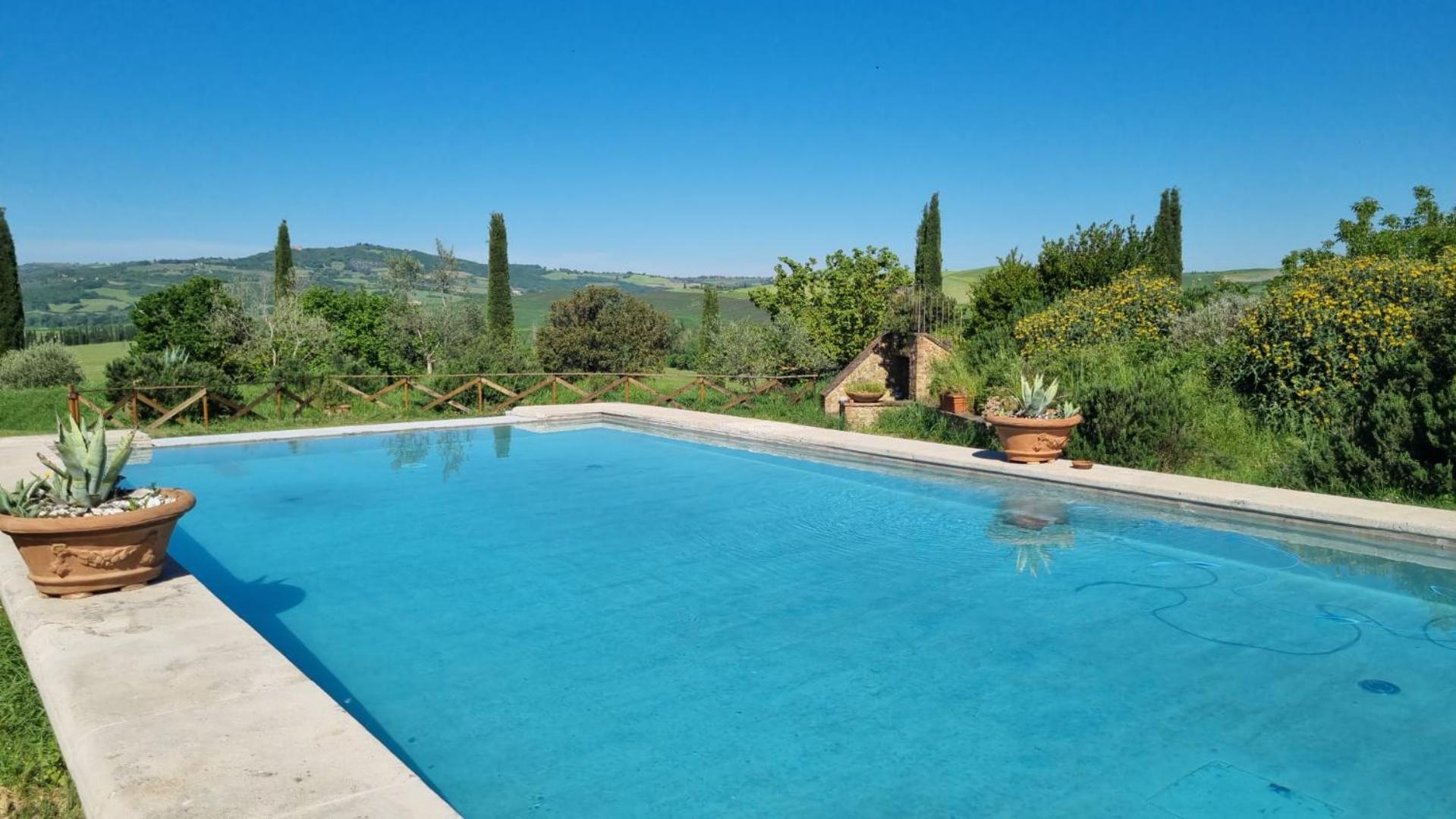 Agriturismo Le Sorbelle D'Orcia Con Piscina Пиенца Экстерьер фото