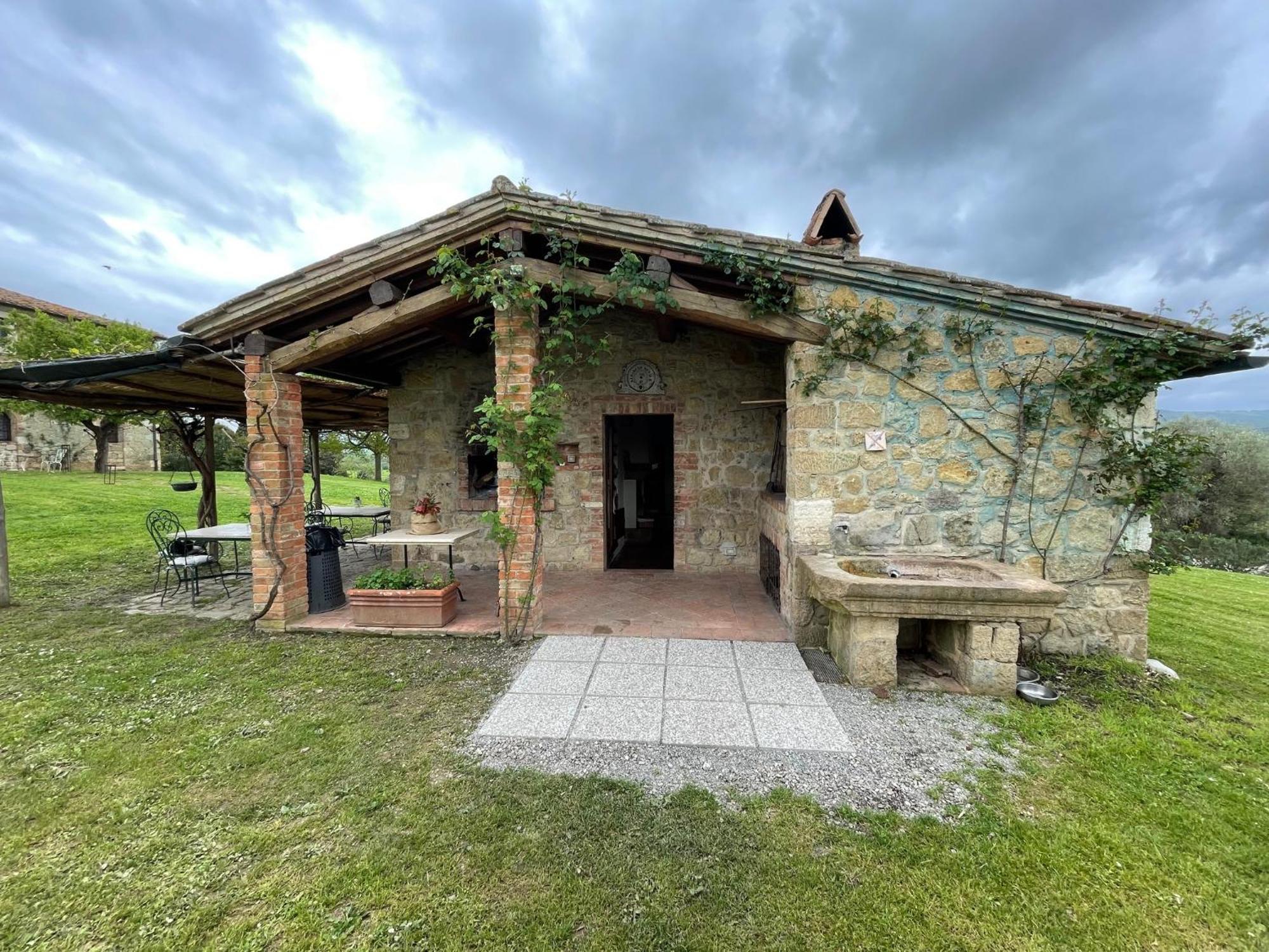 Agriturismo Le Sorbelle D'Orcia Con Piscina Пиенца Экстерьер фото
